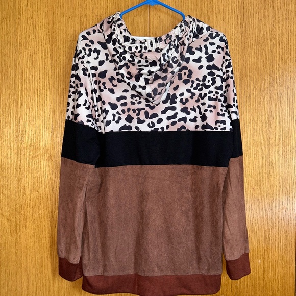 Leopard Tie Dye Hoodie - Picture 2 of 2